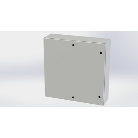 Saginaw Control & Engineering 1/4 Turn Latch Electrical Enclosures, 36 in H, 10 in D, 36 in W, NEMA 3R, 4, 12, 13, Carbon Steel SCE-36EL3610LPLG